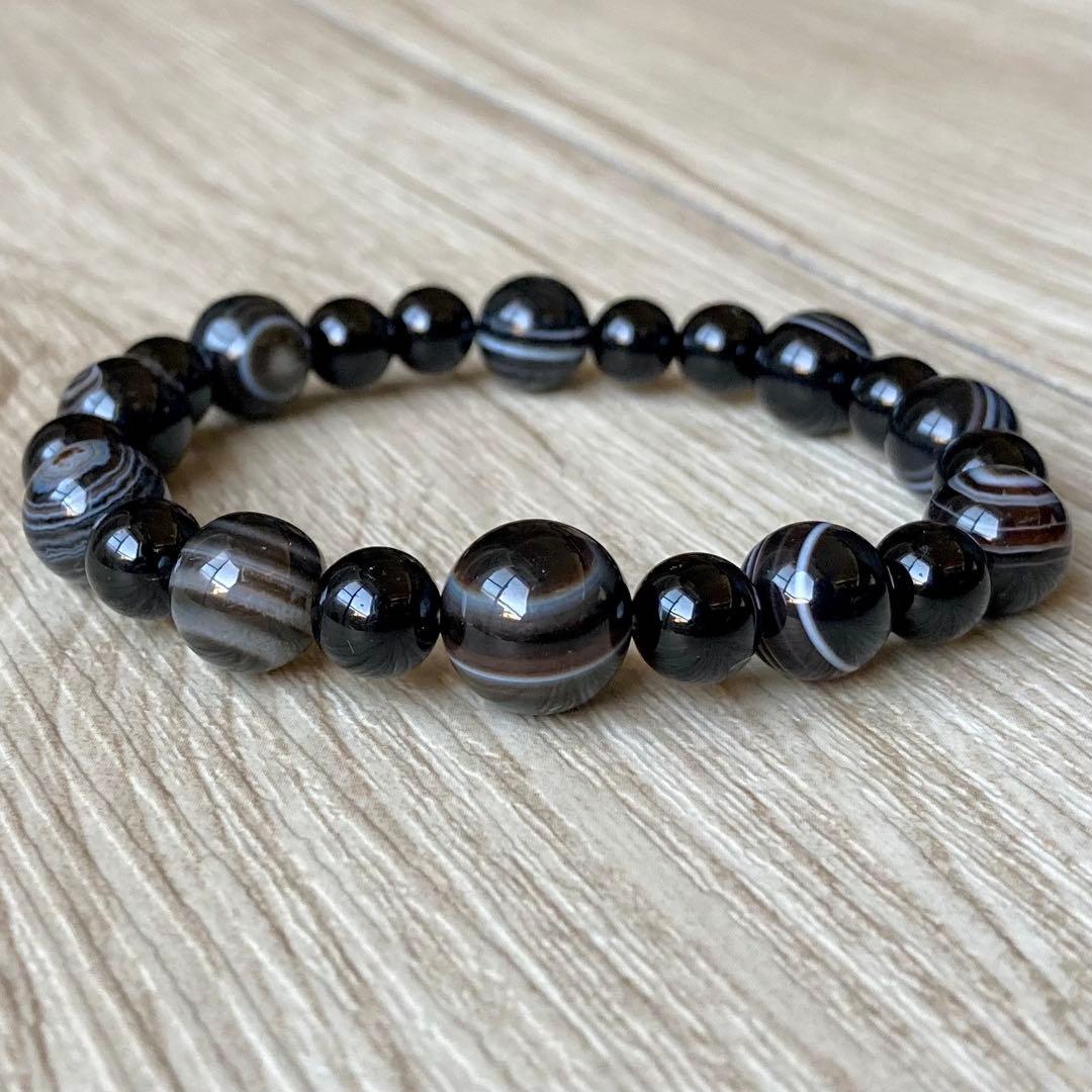 2点・天の眼を持つ最強のお守り/モリオン・アイアゲート/パワーストーンブレスレッ Amazon | [Fortune Stone] 天の眼を持つ最強のお守り モリオン アイ