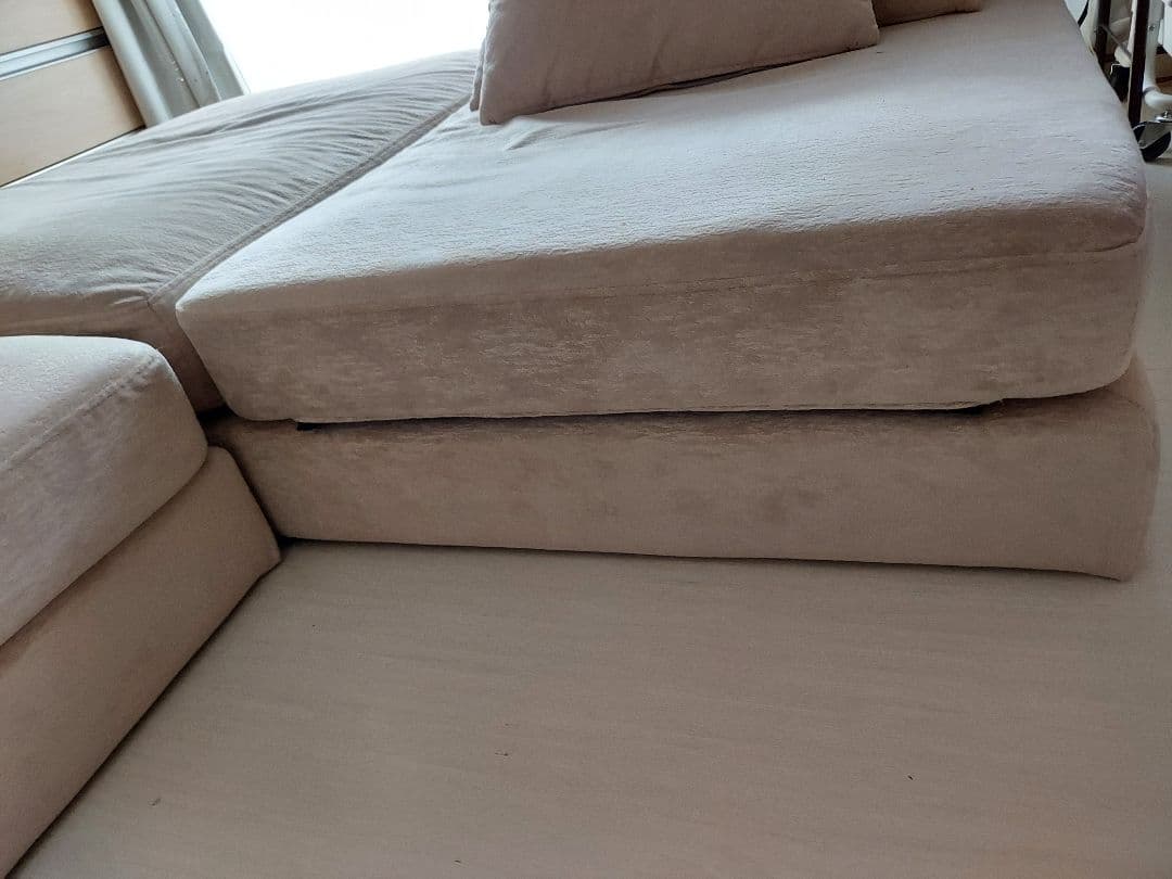 【shoooko】最終値下げ↓送料込み30000円ベージュコーナーソファー