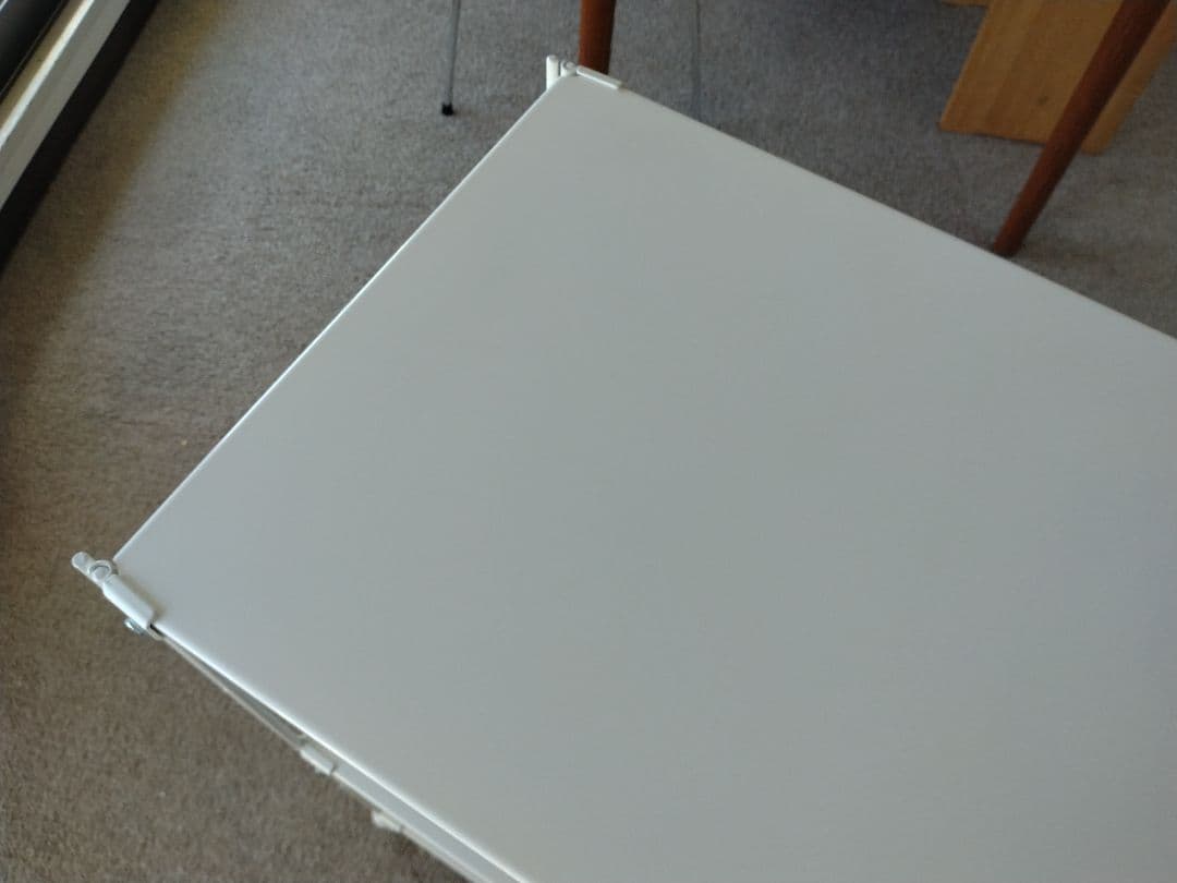 【美品】MUJI無印 スチールユニットシェルフ小3段ワイド86cmライトグレー