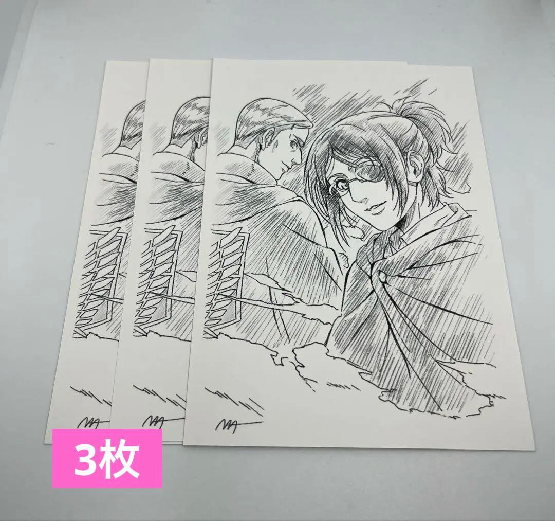 進撃の巨人 ハンジ エルヴィン 映画入場特典 ポストカード 3枚 - メルカリ