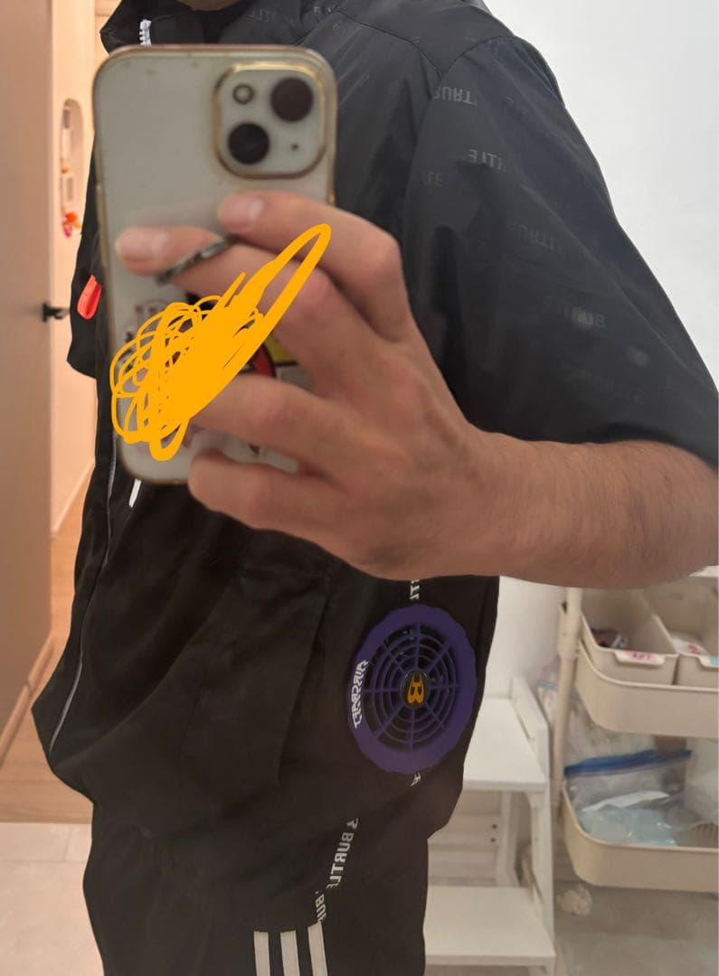 Burtle 空調服 ブラック ファン付き　サイズX L