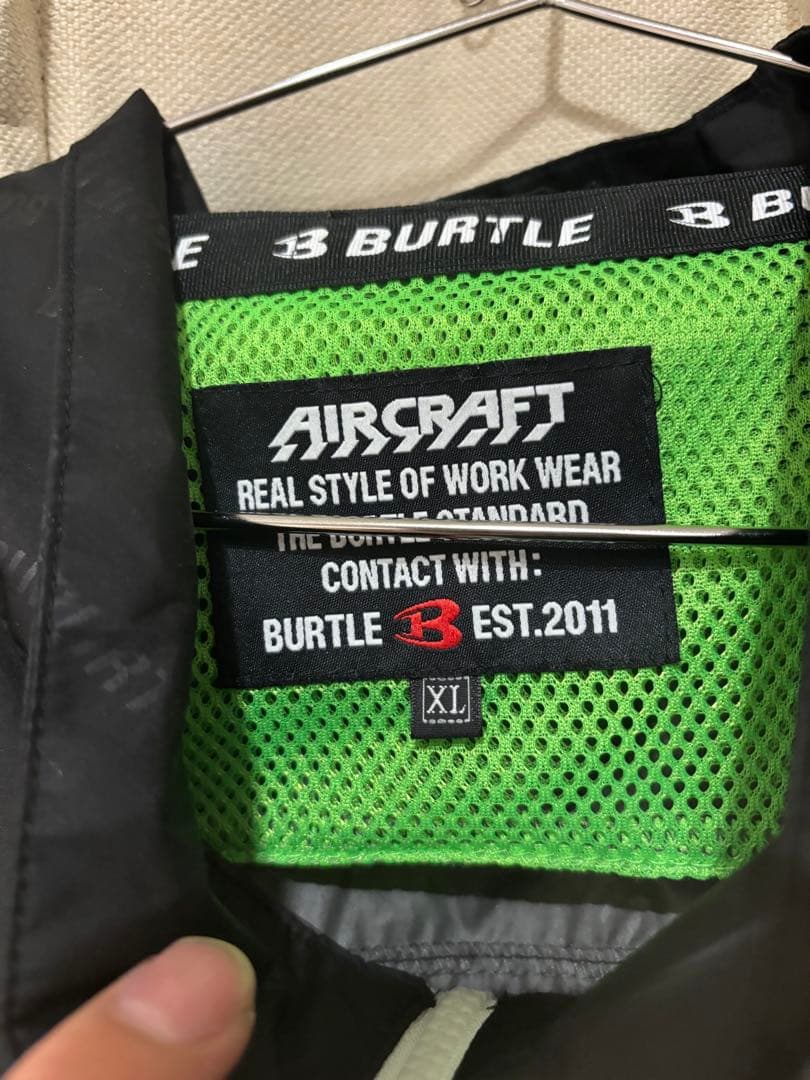 Burtle 空調服 ブラック ファン付き　サイズX L
