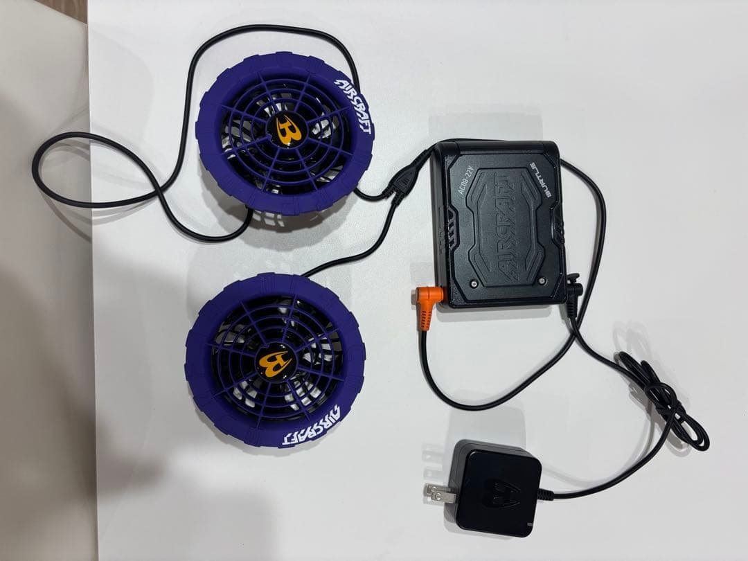 Burtle 空調服 ブラック ファン付き　サイズX L