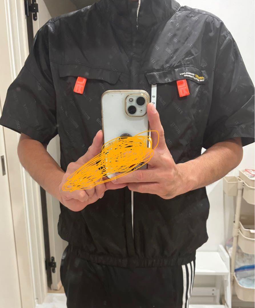 Burtle 空調服 ブラック ファン付き　サイズX L