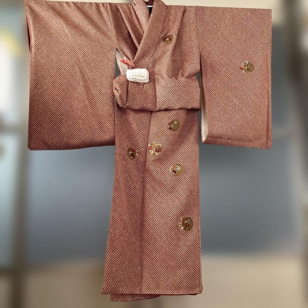 七五三　卒業式　正絹総絞り　着物