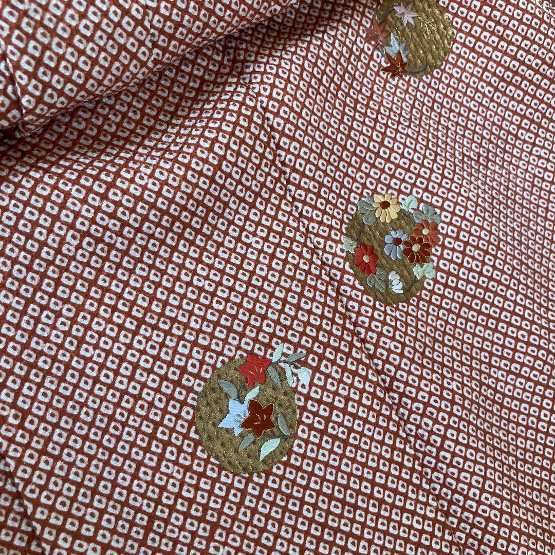 七五三　卒業式　正絹総絞り　着物