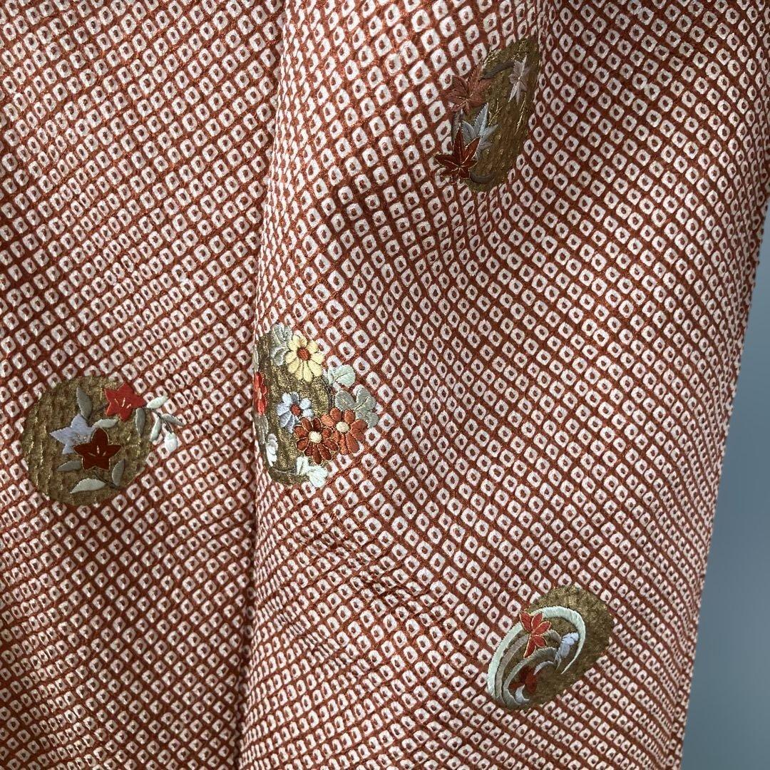 七五三　卒業式　正絹総絞り　着物