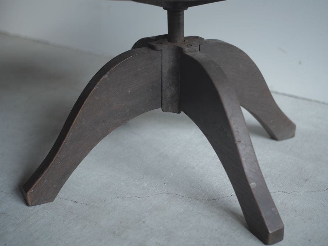 スツール　回転椅子　ドクターチェア　椅子　古家具　古道具　アンティーク　レトロ