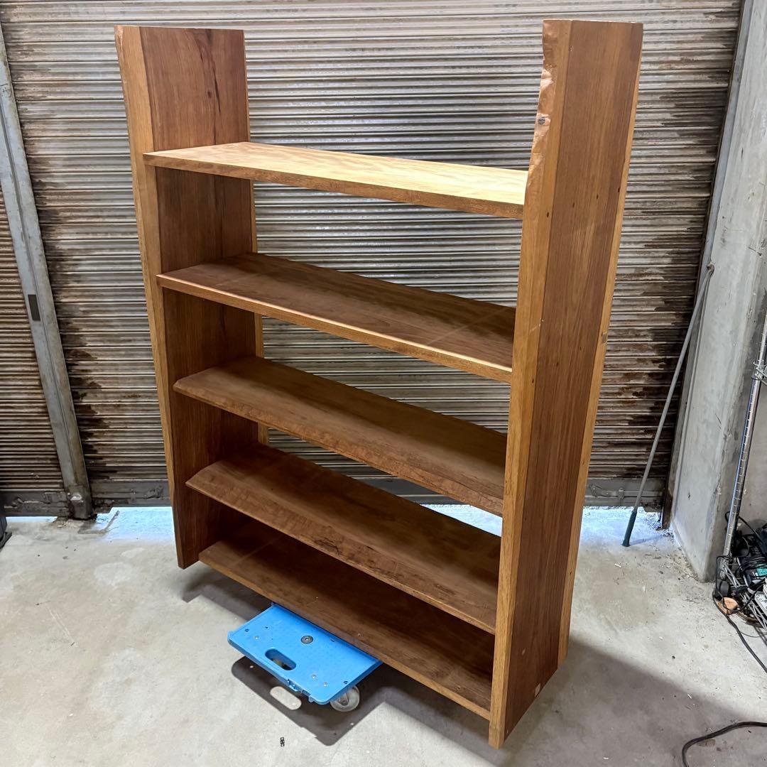 【福岡】ブビンガ Bubinga アフリカ産 高級広葉樹 本棚 アンティーク 棚