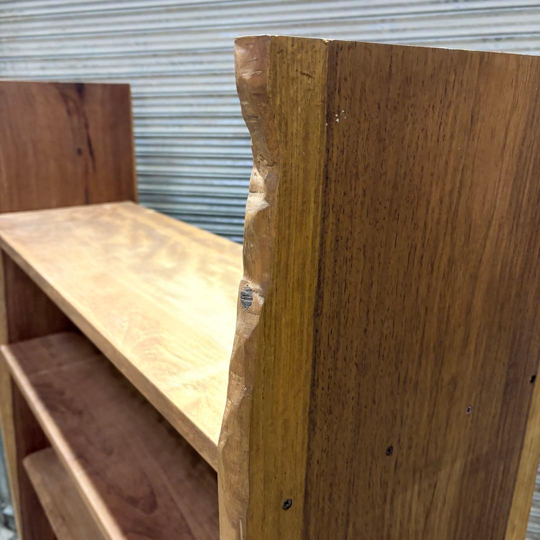 【福岡】ブビンガ Bubinga アフリカ産 高級広葉樹 本棚 アンティーク 棚