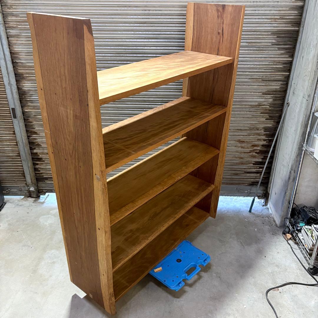 【福岡】ブビンガ Bubinga アフリカ産 高級広葉樹 本棚 アンティーク 棚