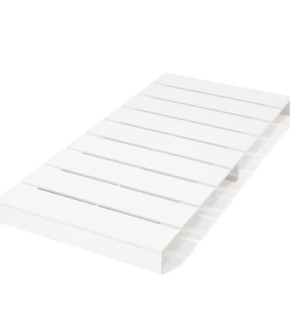 Francfrancエンケル ローベッド シングル ホワイト200x97cm