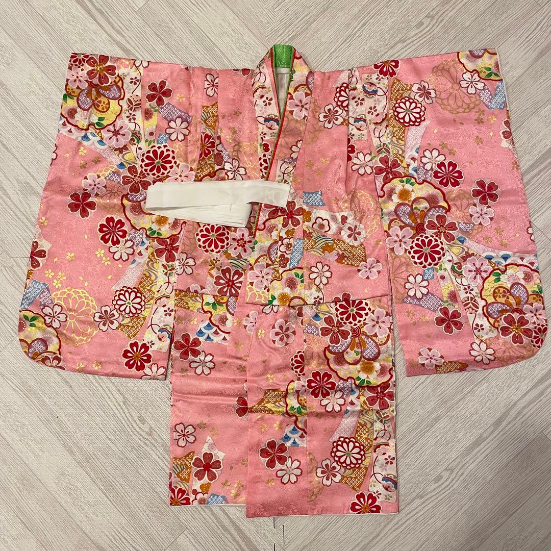 七五三 着物セット 正絹 花柄 京都花ひめ