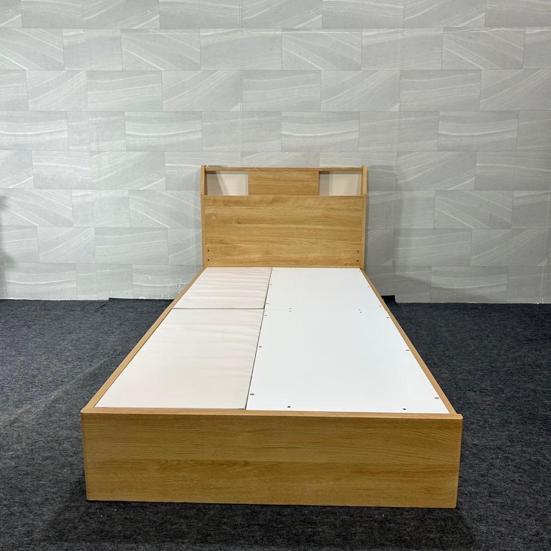 ニトリ ベッドフレーム シングル アザン浅型 コンセント付き 家具 d4490