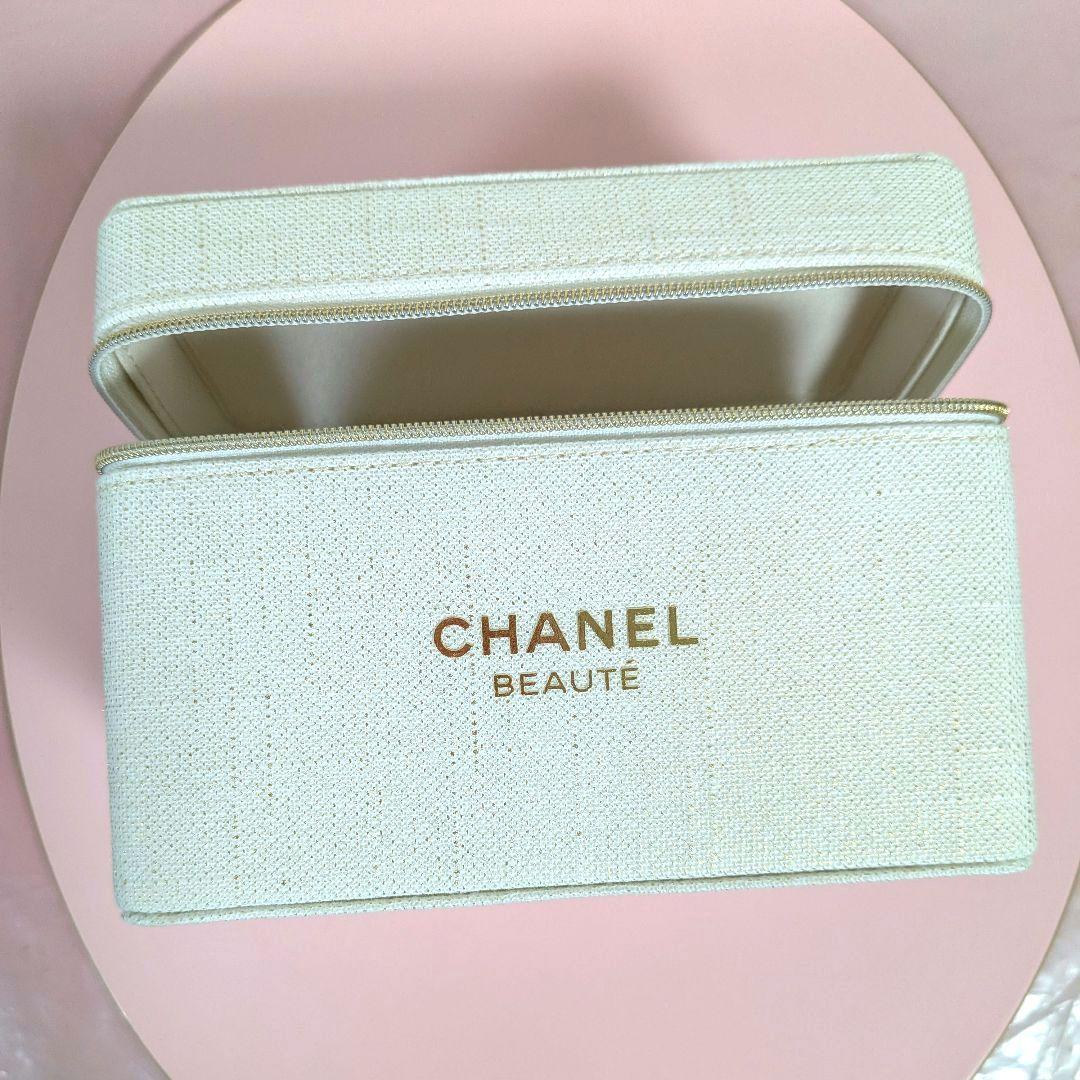 CHANEL シャネル バニティ ノベルティ ポーチ ツイード メイクポーチ