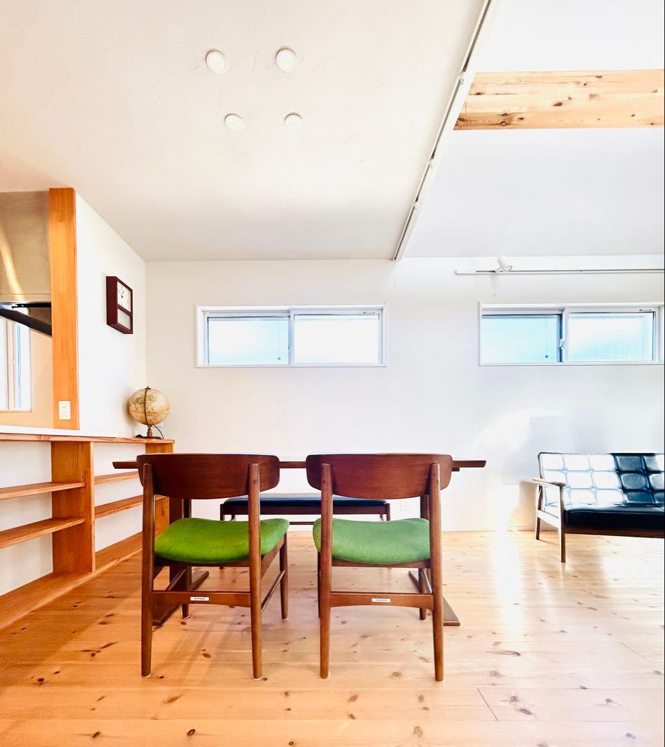 マジュール【送料込】カリモク60 Tチェア モケットグリーン 写真後