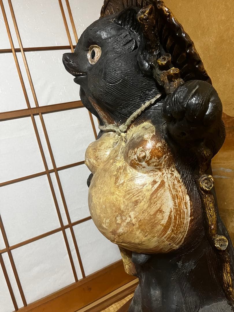 超特大‼️ レア　希少品　信楽焼　開運　八方縁起　たぬきの置物