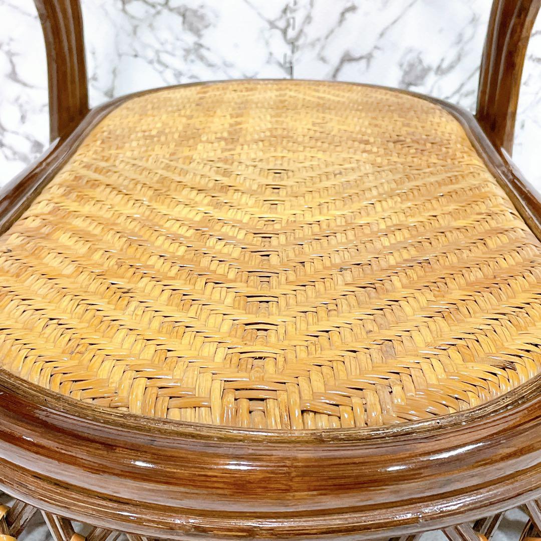 ラタン 籐 センターテーブル ガラステーブル オーバル