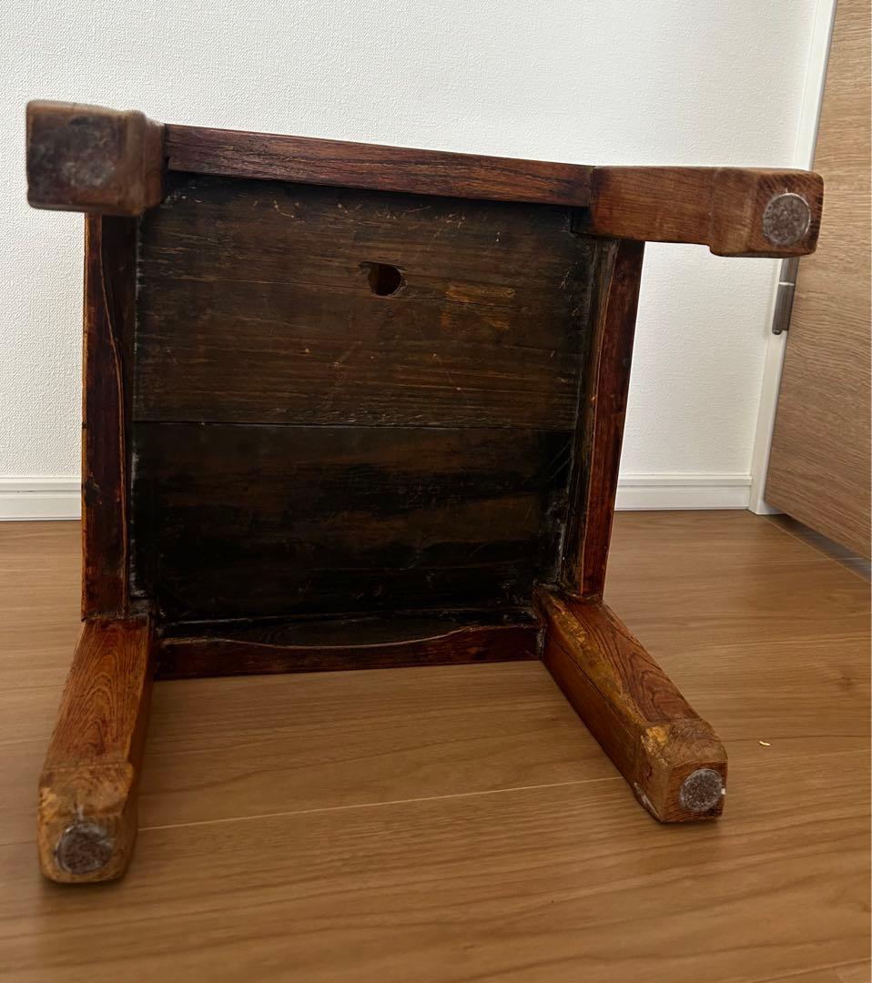 【着払い】東南アジアビンテージ家具 花台 腰掛け