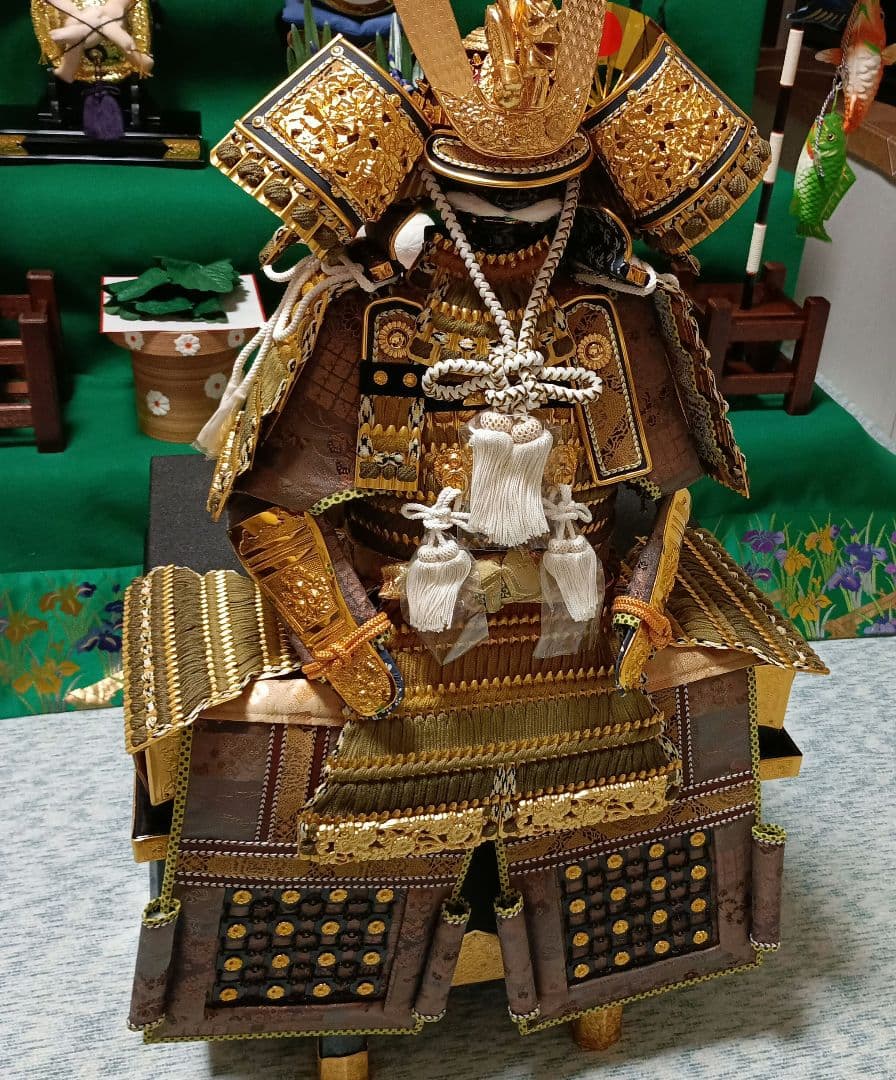 五月人形三段飾り鎧兜　平安光義　　引き渡し大歓迎