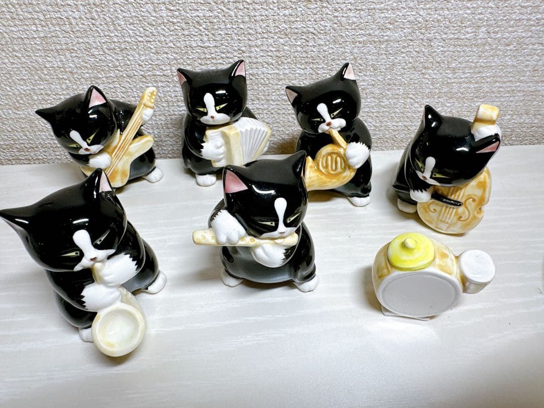 黒猫の楽団　10体+1 楽器　セブンコーポレーション