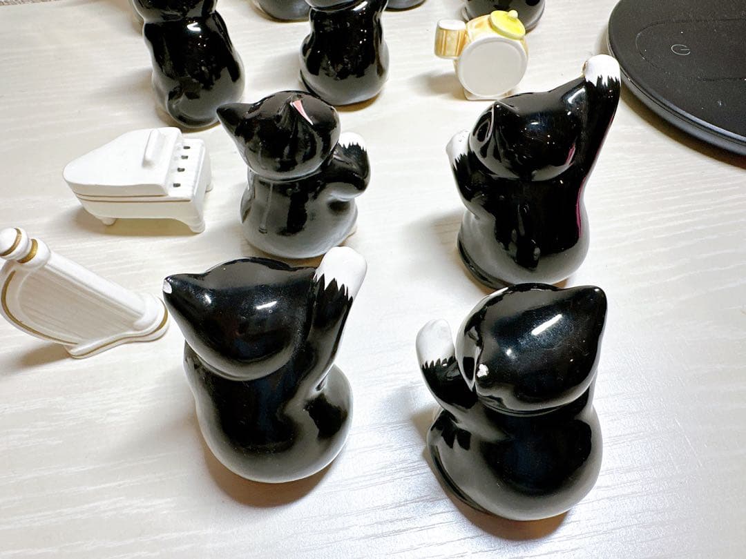 黒猫の楽団　10体+1 楽器　セブンコーポレーション