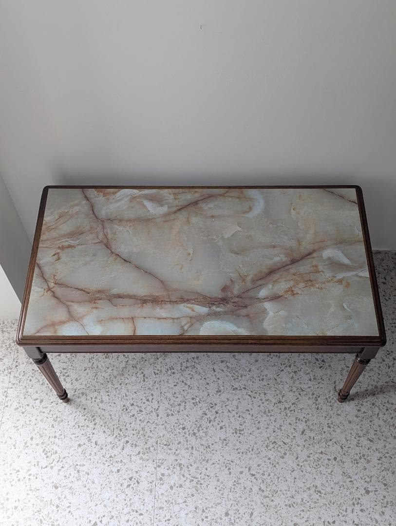 50-70s ビンテージ マルニ 大理石柄 テーブル ミッドセンチュリー 希少