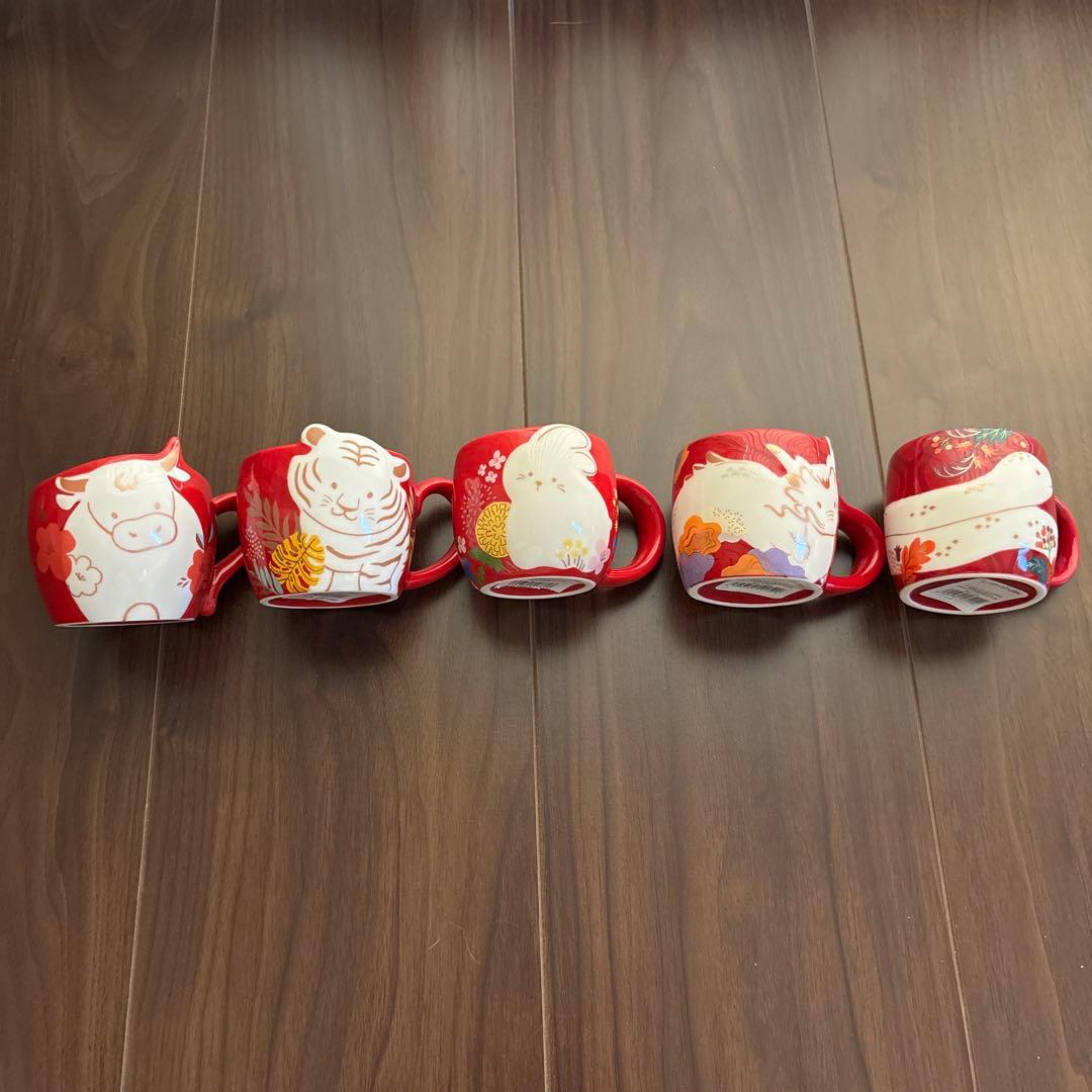 スタバ　ニューイヤーマグ89ml6個セット 午年追加