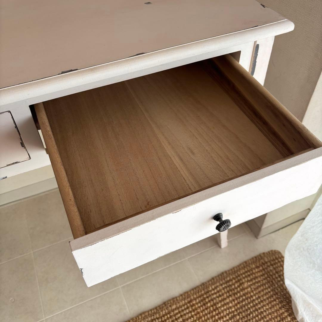 シャビーシック　ドレッサー　デスク　白家具　フレンチシャビー　カントリー　学習机