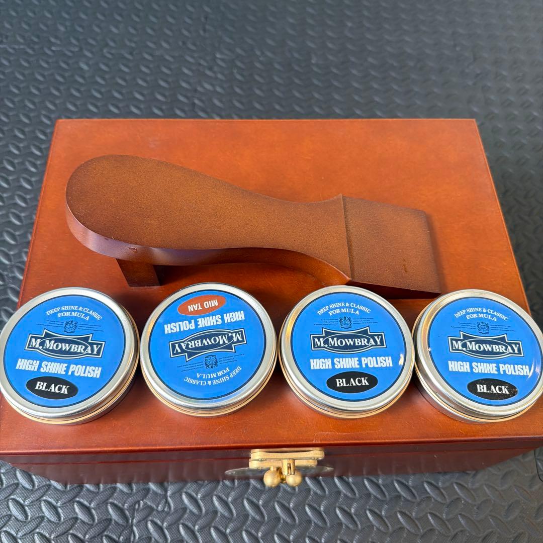M. Mowbray 靴ケアセット 木製　シューケアRセット