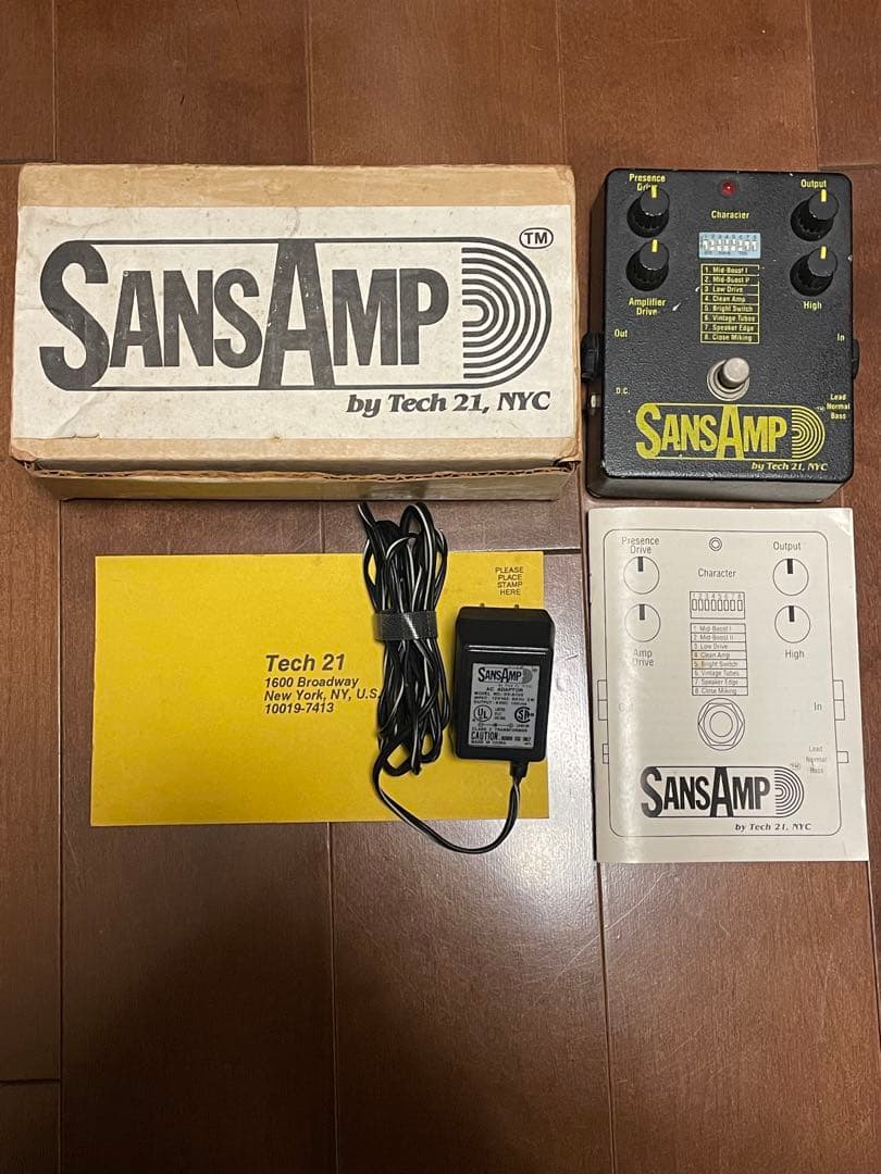 初期型　Tech 21 SansAmp ギターエフェクター　classic表記前