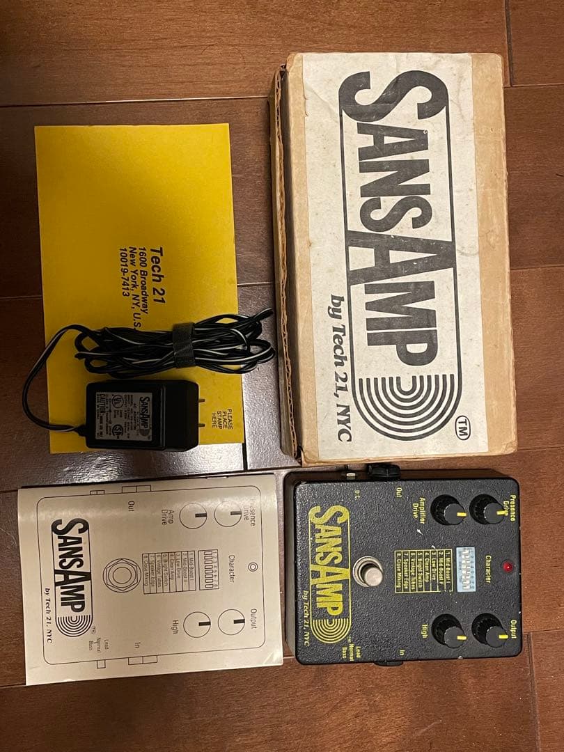 初期型　Tech 21 SansAmp ギターエフェクター　classic表記前