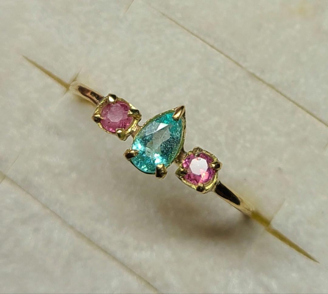 Windows.★ブラジルバターリャパライバトルマリン★リングオーダー