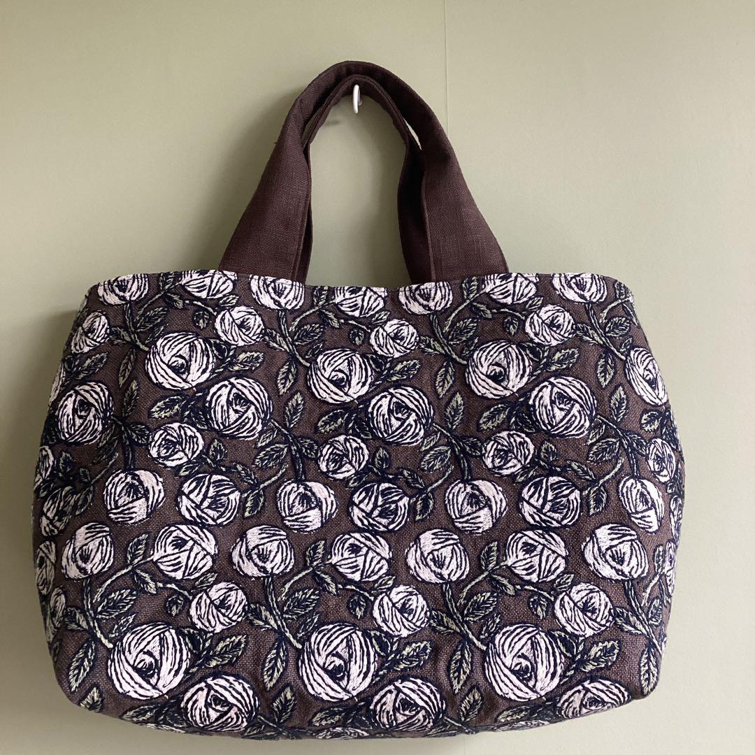 ミナペルホネン最新rosybrown トートバッグ ハンドメイド