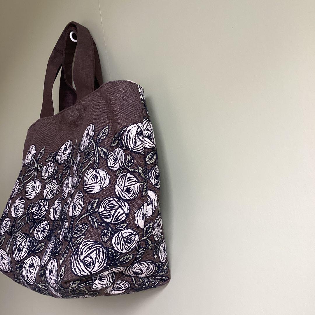ミナペルホネン最新rosybrown トートバッグ ハンドメイド