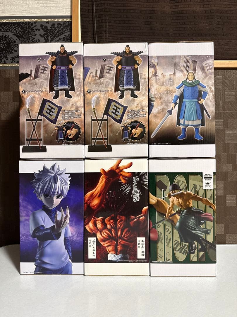 フィギュア　６点(キングダム　ワンピース　刃牙　ハンターハンター)