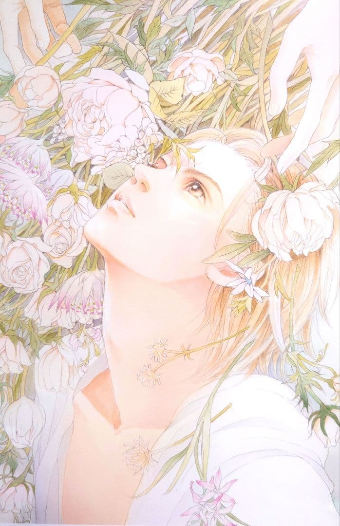 清水玲子　原画展　A5キャラファイングラフ 秘密　複製原画