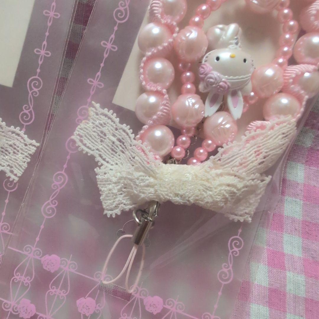 な*定様 超激レア　チャーミーキティ　うさみみ　ストラップ2個セット　レトロ