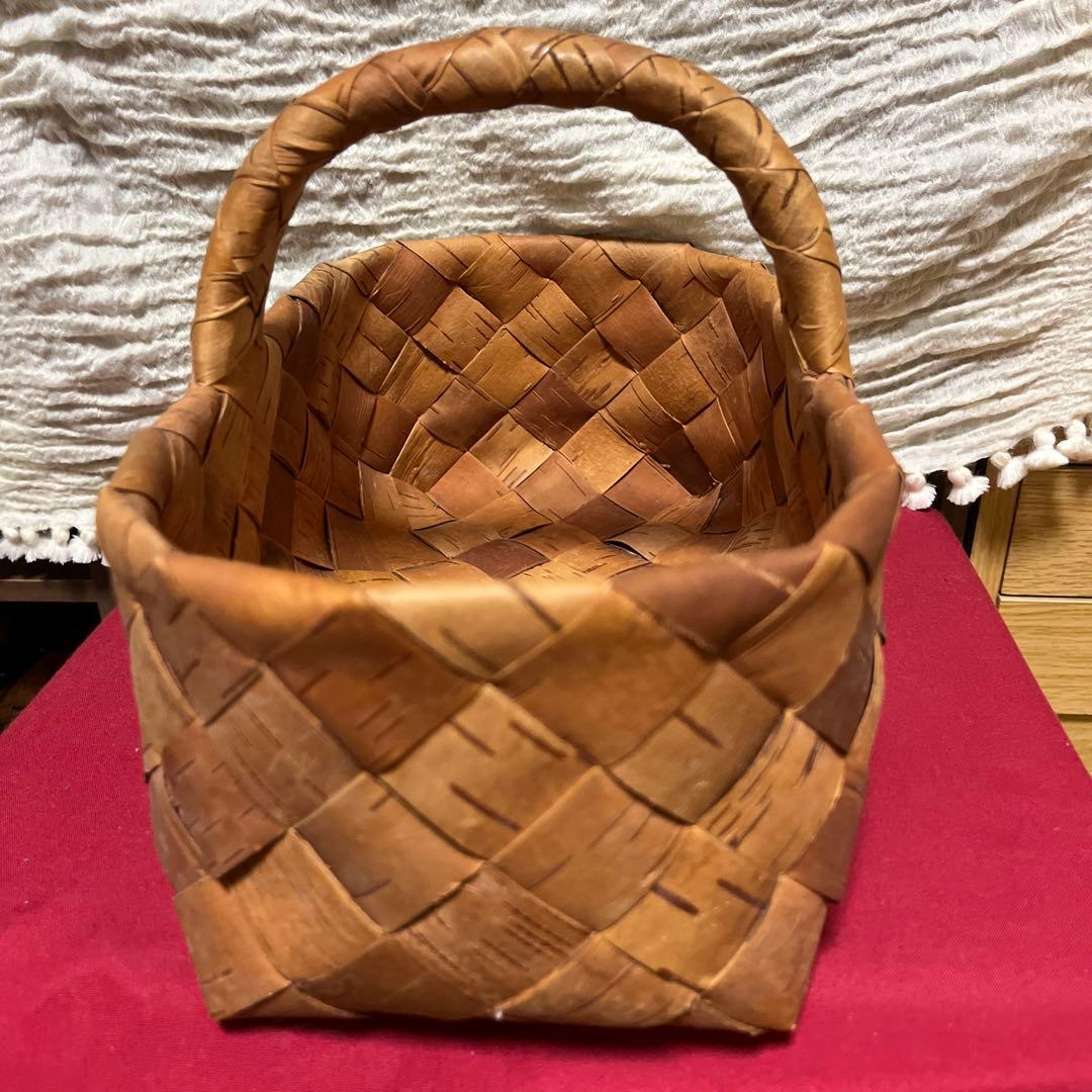 あやこ　Galina ガリーナさんの白樺かご　オーバル　フィンランド