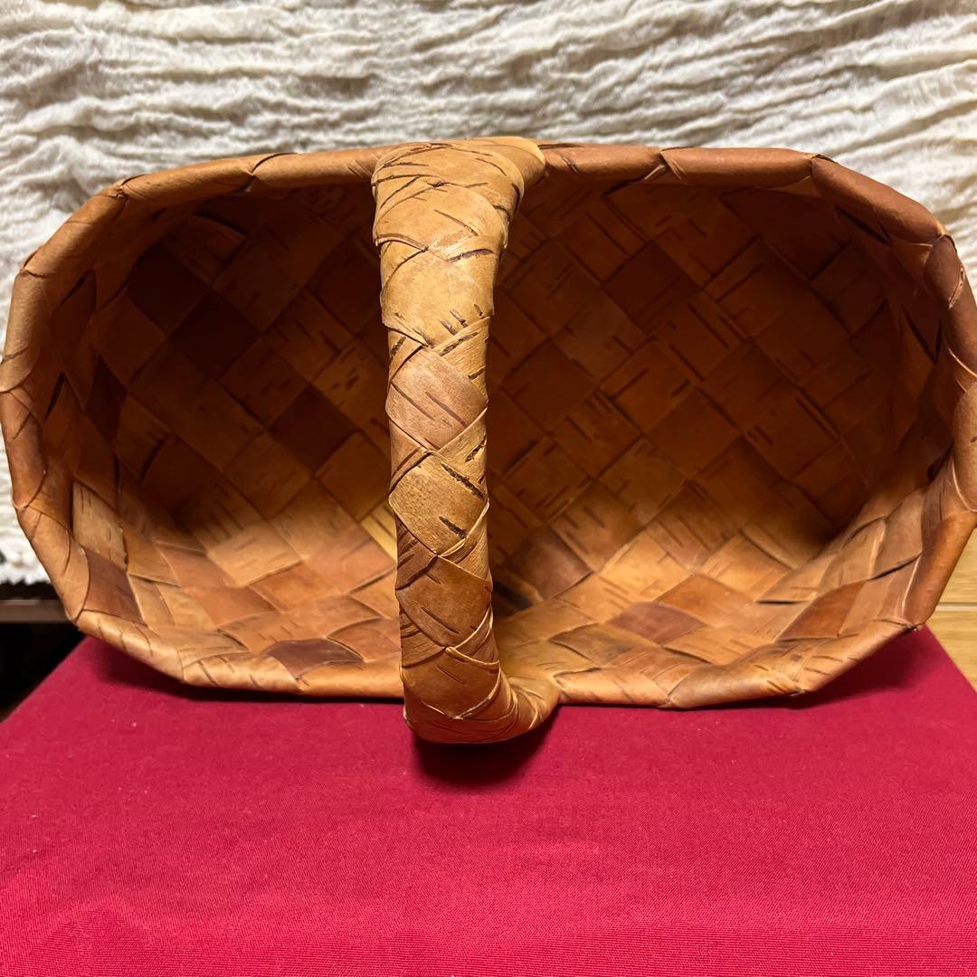 あやこ　Galina ガリーナさんの白樺かご　オーバル　フィンランド