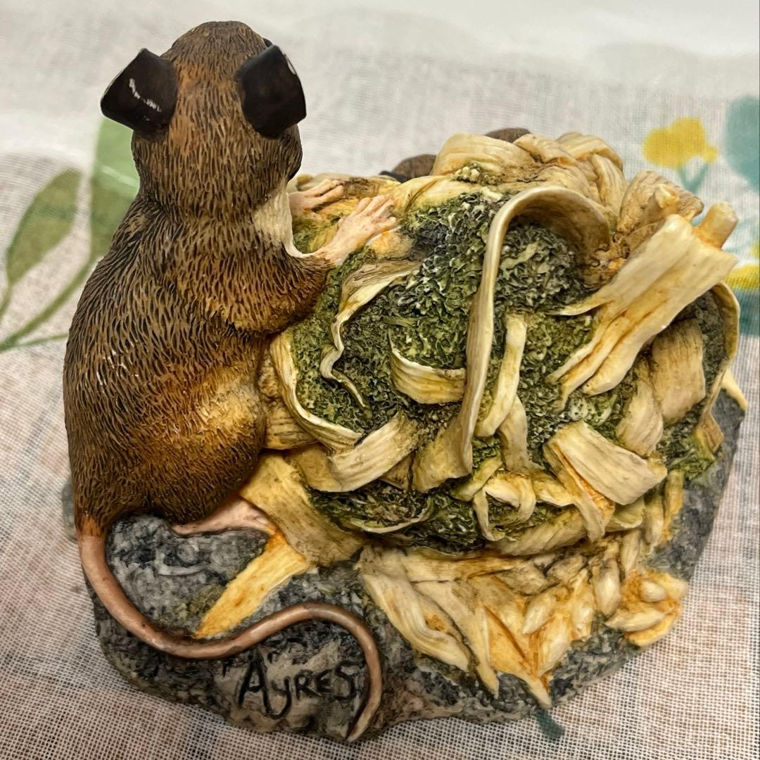 Border Fine Arts ネズミ 親子 フィギュリン 置物英国製