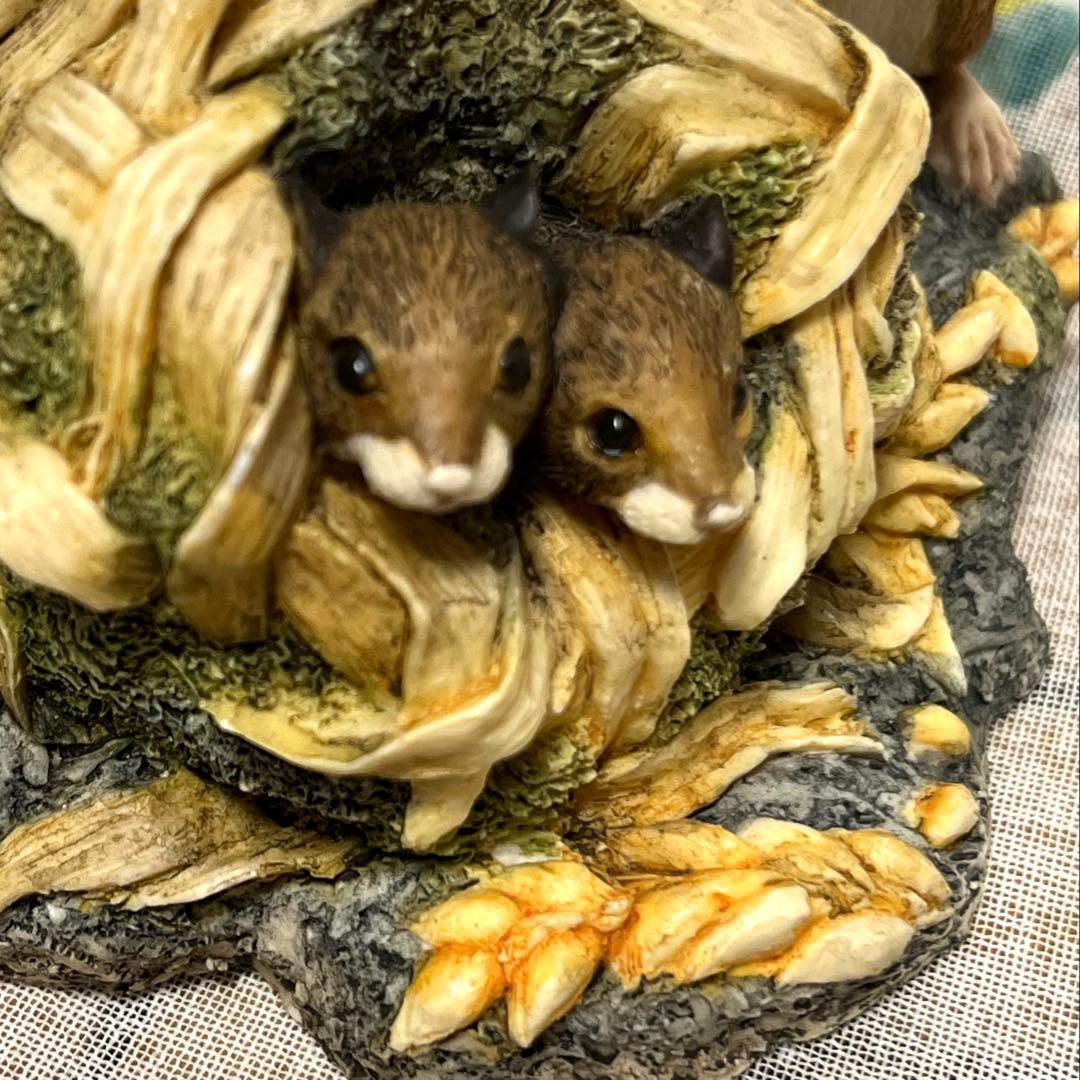 Border Fine Arts ネズミ 親子 フィギュリン 置物英国製