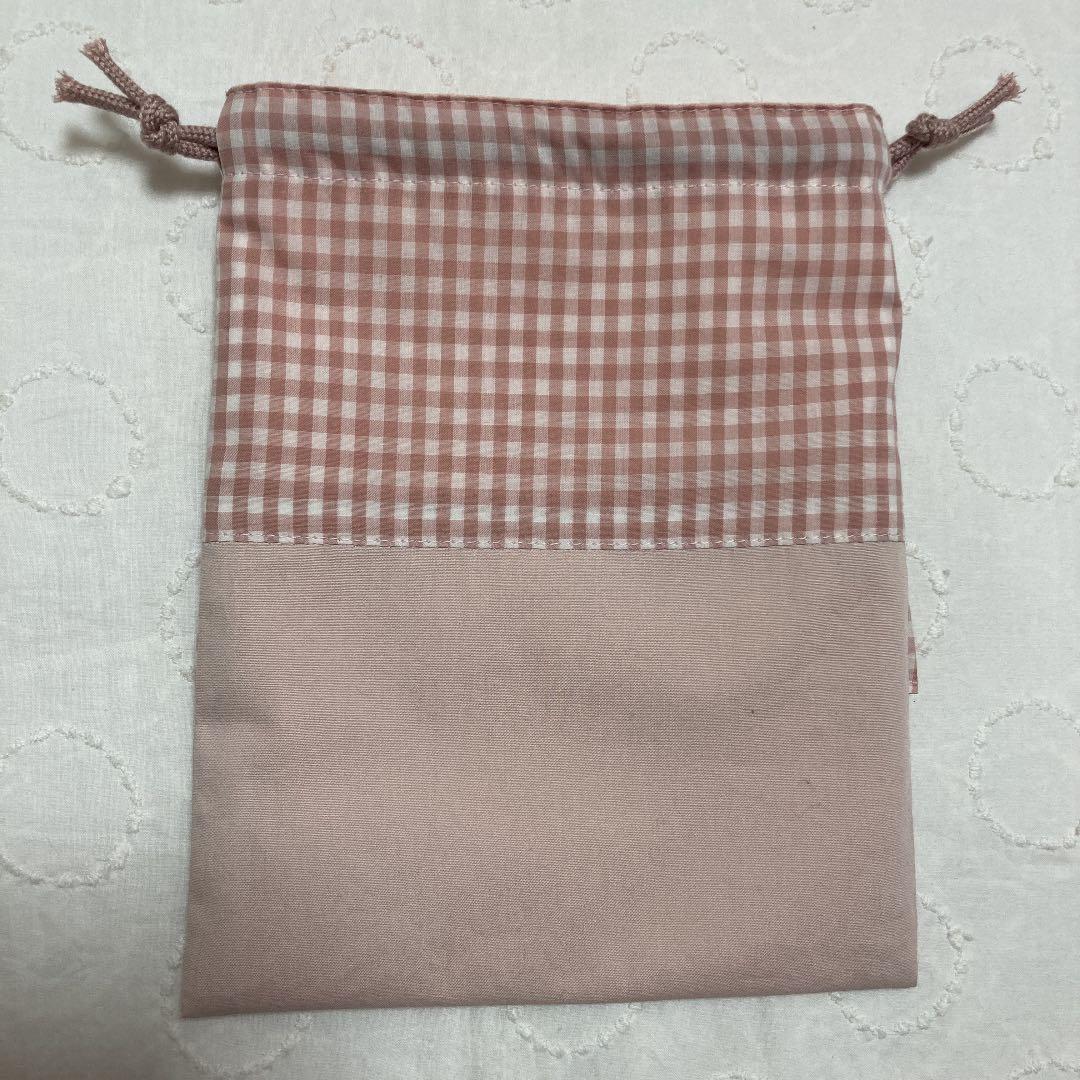 ギンガムチェック　フリルコップ入れ　ランチョンマット　ハンドメイド