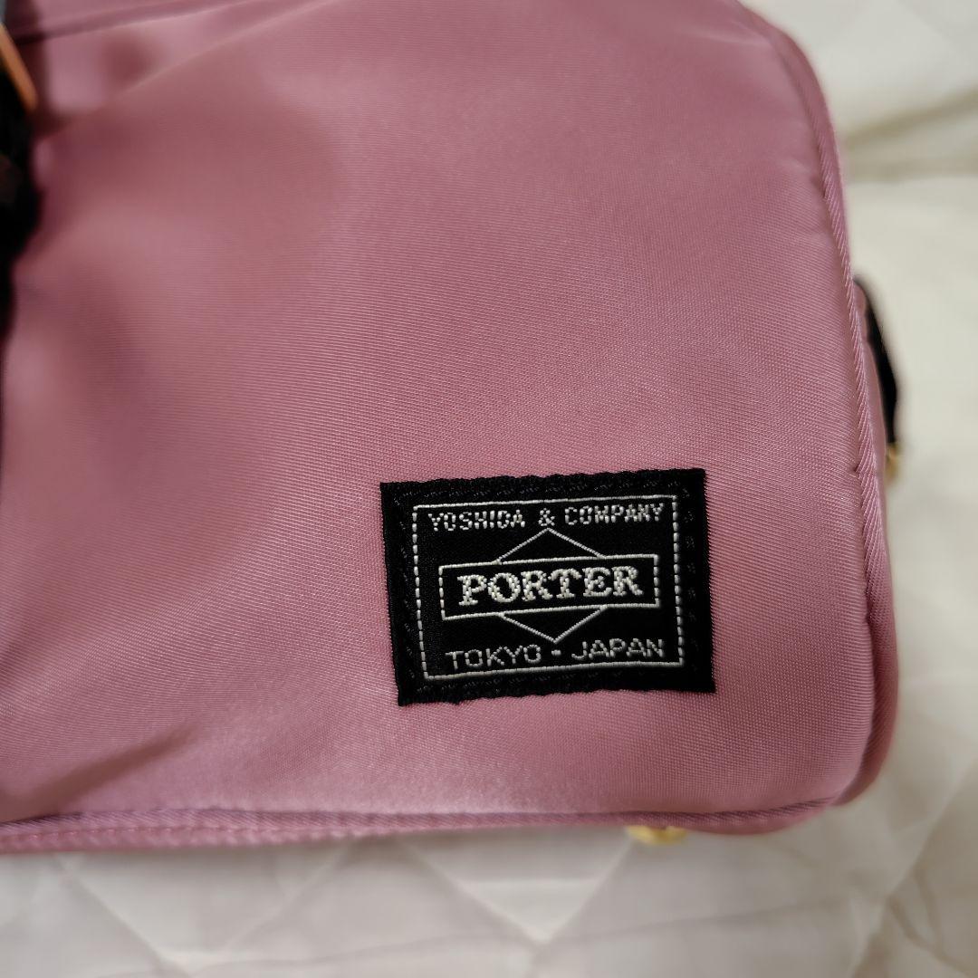 PORTER フルートケース ピンク ハンドバッグ ショルダーバッグ 2way