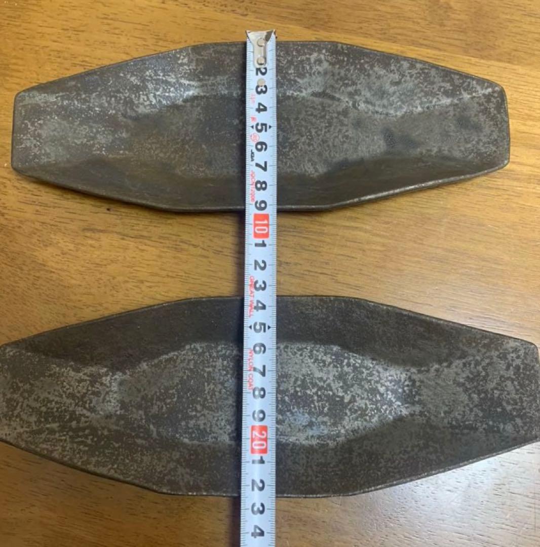 安福由美子 八角長皿 2枚セット