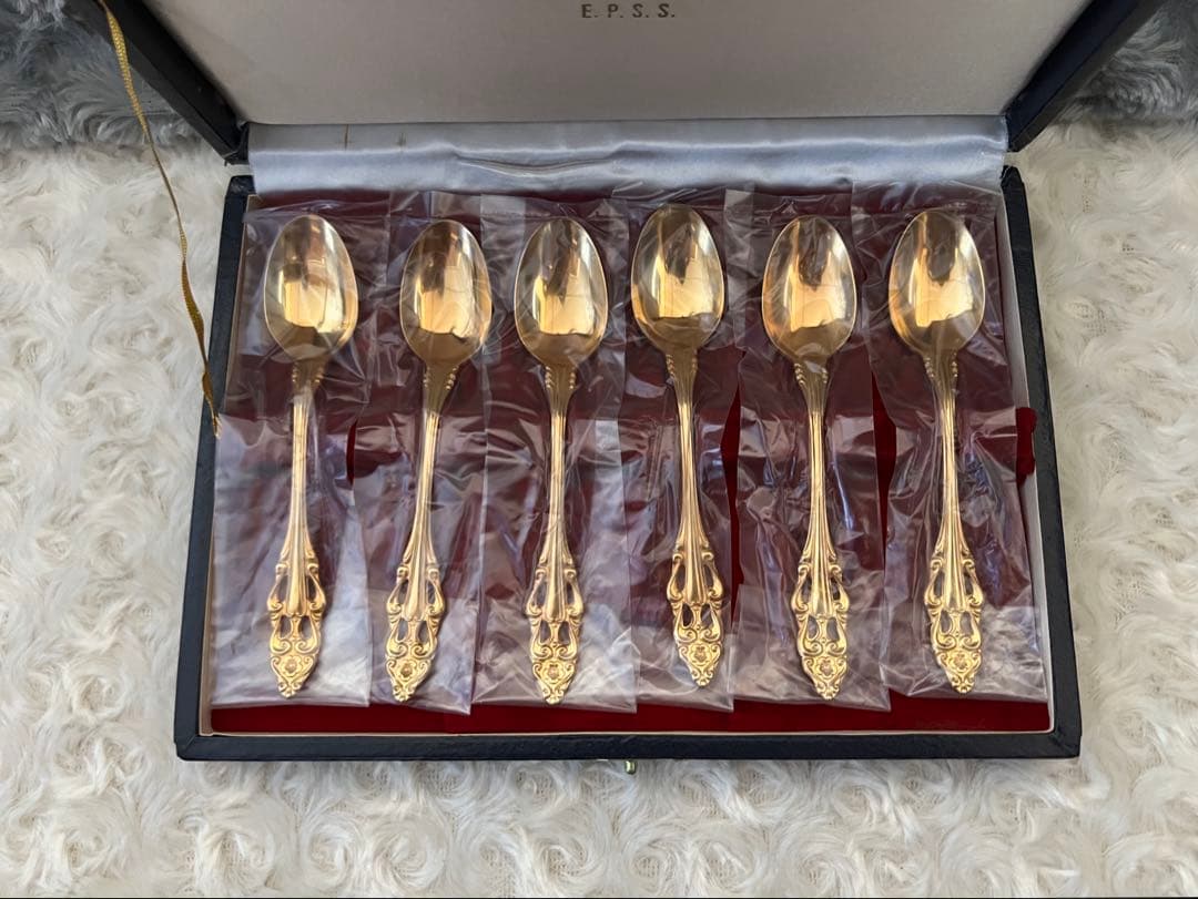 【希少】ノリタケ　カトラリーセット　ティースプーンセット〈６本セット〉ゴールド