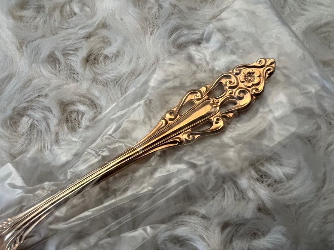 【希少】ノリタケ　カトラリーセット　ティースプーンセット〈６本セット〉ゴールド