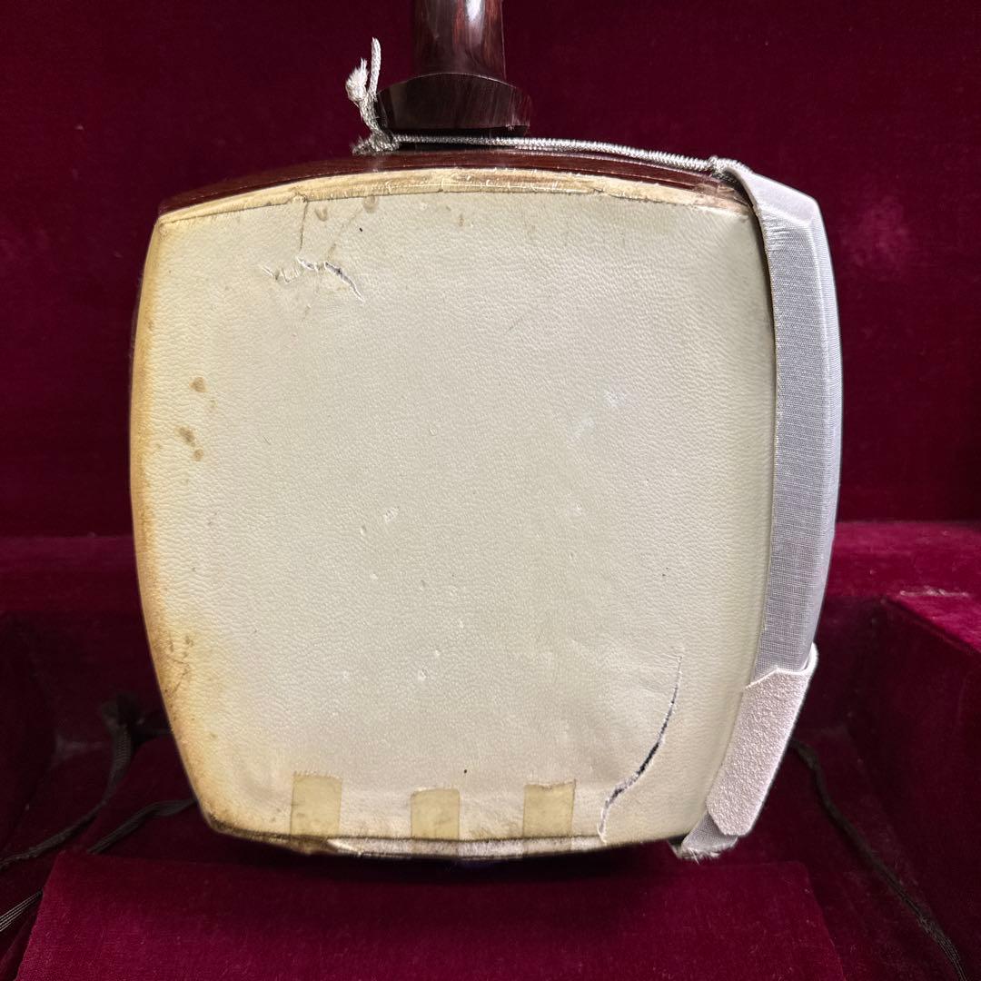 三味線本体 白色 シルバー 紫色 ケース付き