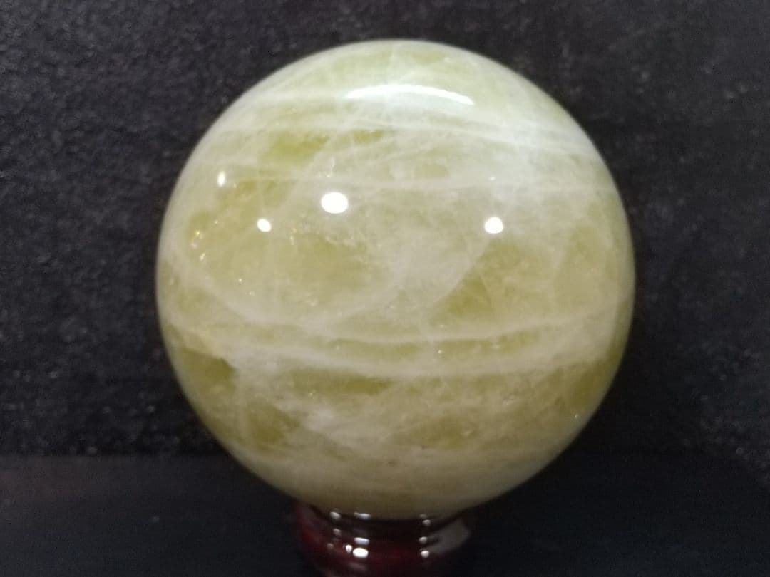 シトリン水晶丸玉(125㍉2.5kg)天然石