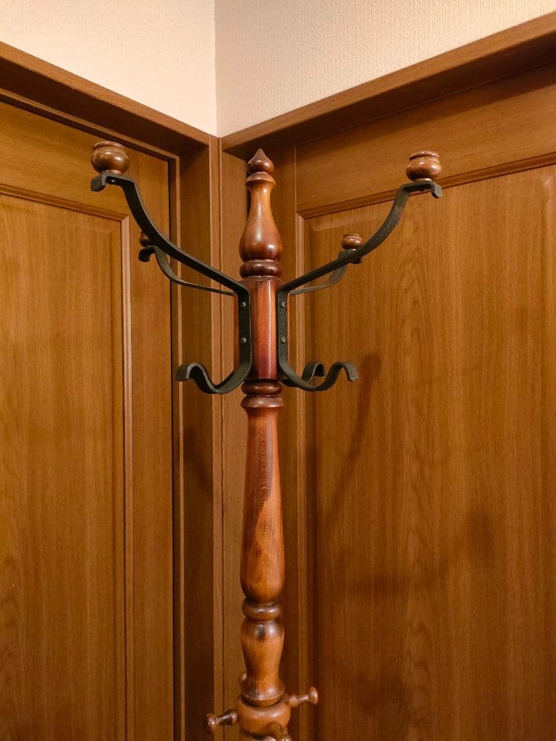 【高級】Karimoku コロニアル ポールハンガー カリモク アンティーク